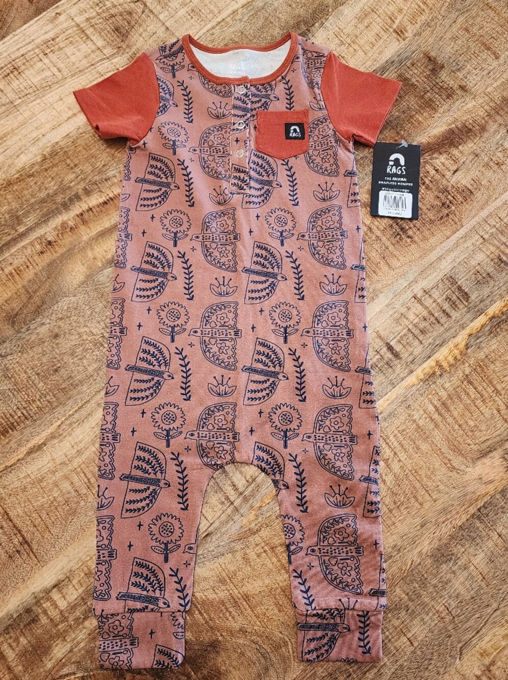 Rags To Raches 12/18 Girly Rompers - Picture 4 of 5